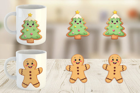 Mug Wrap Christmas Cookies Sublimation artnoy 