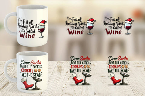 Mug Wrap Christmas Diet Dropout Quotes Sublimation artnoy 