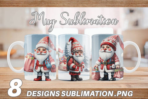 Mug Wrap Christmas Elf Sublimation artnoy 
