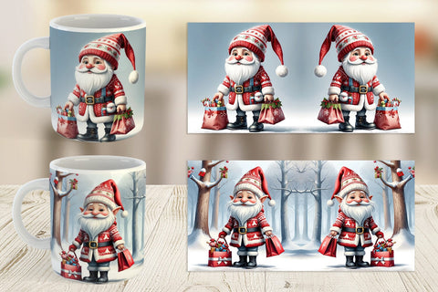 Mug Wrap Christmas Elf Sublimation artnoy 