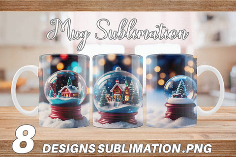 Mug Wrap Christmas Globe Sublimation artnoy 