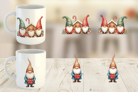 Mug Wrap Christmas Gnome Sublimation artnoy 