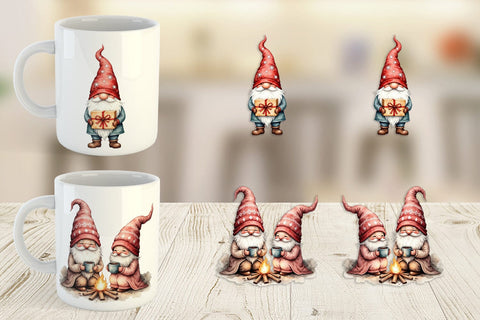 Mug Wrap Christmas Gnomes Sublimation artnoy 