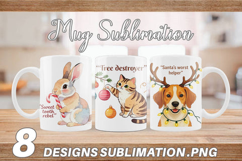 Mug Wrap Christmas Pet Sarcasm Sublimation artnoy 