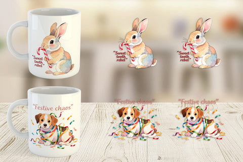 Mug Wrap Christmas Pet Sarcasm Sublimation artnoy 