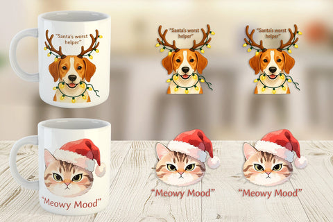 Mug Wrap Christmas Pet Sarcasm Sublimation artnoy 