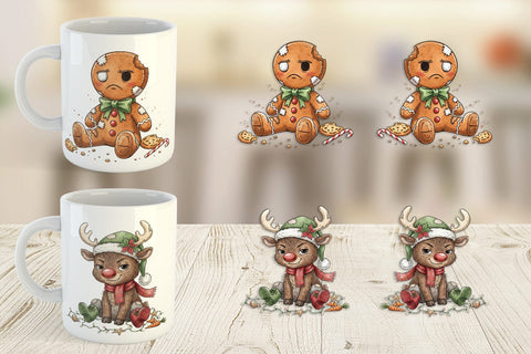 Mug Wrap Christmas Sarcastic Character Sublimation artnoy 