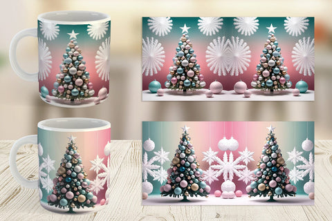 Mug Wrap Christmas Tree Sublimation artnoy 