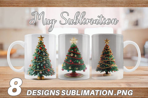 Mug Wrap Christmas Tree Sublimation artnoy 