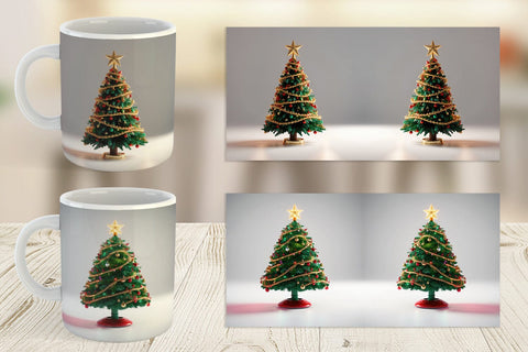 Mug Wrap Christmas Tree Sublimation artnoy 