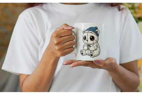 Mug Wrap Christmas Voodoo Doll Characters Sublimation artnoy 