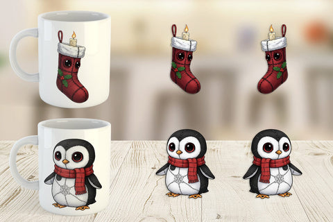 Mug Wrap Christmas Voodoo Doll Characters Sublimation artnoy 