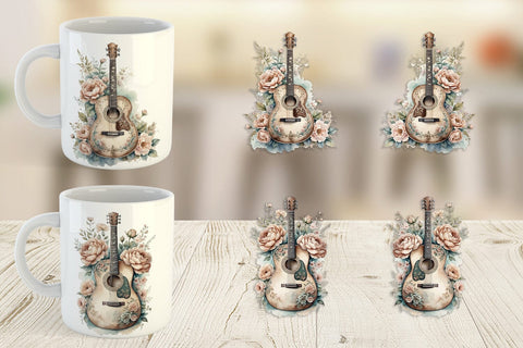 Mug Wrap Classic Guitar Sublimation artnoy 