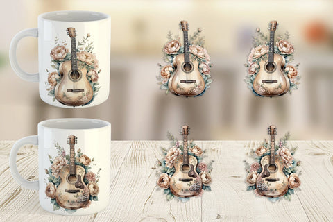 Mug Wrap Classic Guitar Sublimation artnoy 