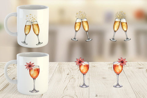 Mug Wrap Classic Wedding Cakes and Celebrations Sublimation artnoy 