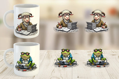 Mug Wrap Classroom Chaos Critters Sublimation artnoy 