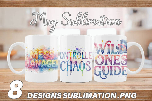 Mug Wrap Classroom Chaos Quotes Sublimation artnoy 
