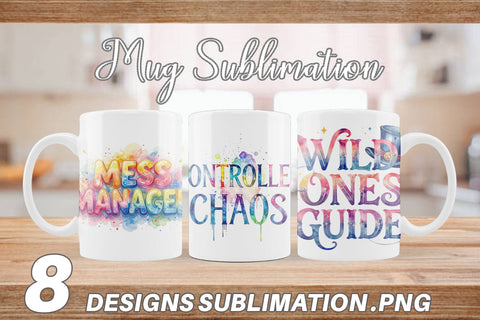 Mug Wrap Classroom Chaos Quotes Sublimation artnoy 