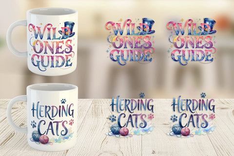 Mug Wrap Classroom Chaos Quotes Sublimation artnoy 