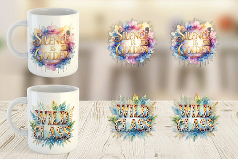 Mug Wrap Classroom Chaos Quotes Sublimation artnoy 