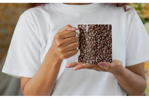 Mug Wrap Coffee Beans Pattern Sublimation artnoy 