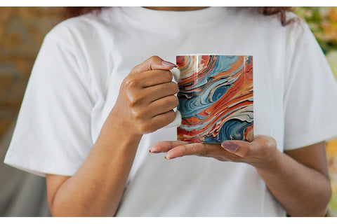 Mug Wrap Colorful Marble Sublimation artnoy 