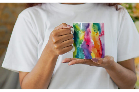 Mug Wrap Colorful Watercolor Sublimation artnoy 