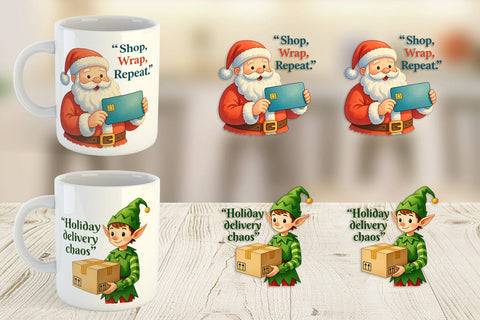 Mug Wrap Consumerism Satire Sublimation artnoy 