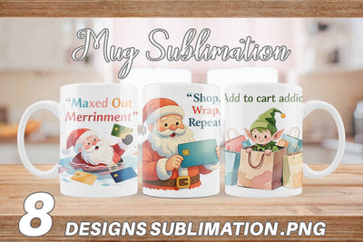 Mug Wrap Consumerism Satire Sublimation artnoy 
