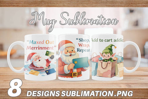Mug Wrap Consumerism Satire Sublimation artnoy 