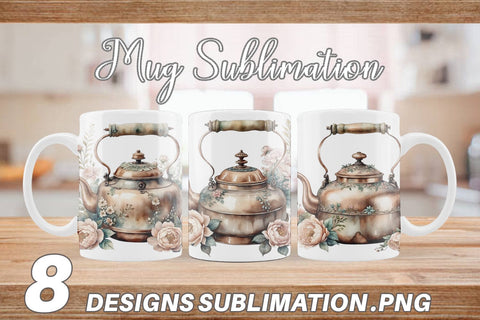 Mug Wrap Copper Kettle Sublimation artnoy 