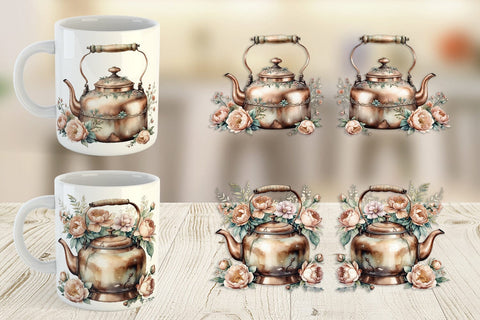 Mug Wrap Copper Kettle Sublimation artnoy 