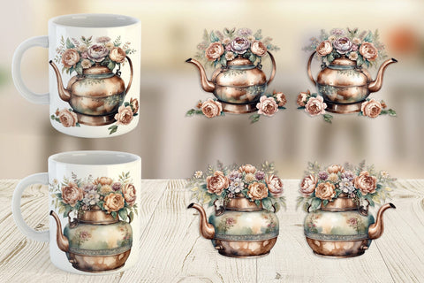 Mug Wrap Copper Kettle Sublimation artnoy 