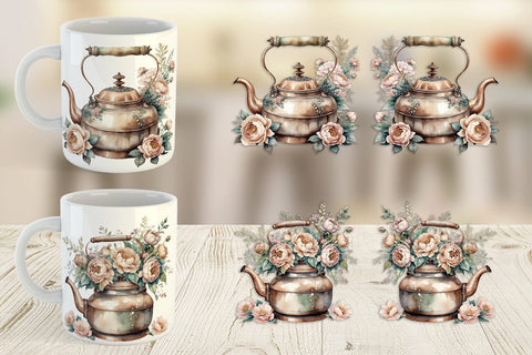Mug Wrap Copper Kettle Sublimation artnoy 