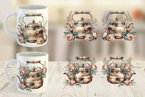 Mug Wrap Copper Kettle Sublimation artnoy 