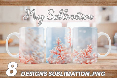 Mug Wrap Coral Charm Sublimation artnoy 