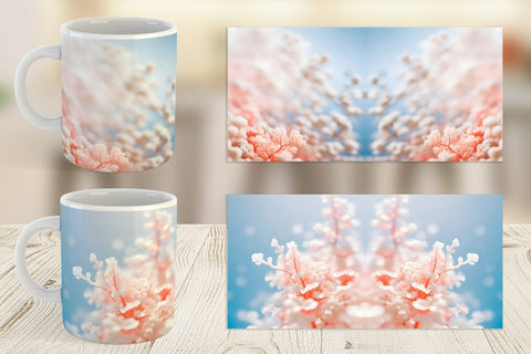 Mug Wrap Coral Charm Sublimation artnoy 