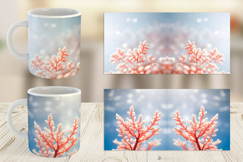 Mug Wrap Coral Charm Sublimation artnoy 
