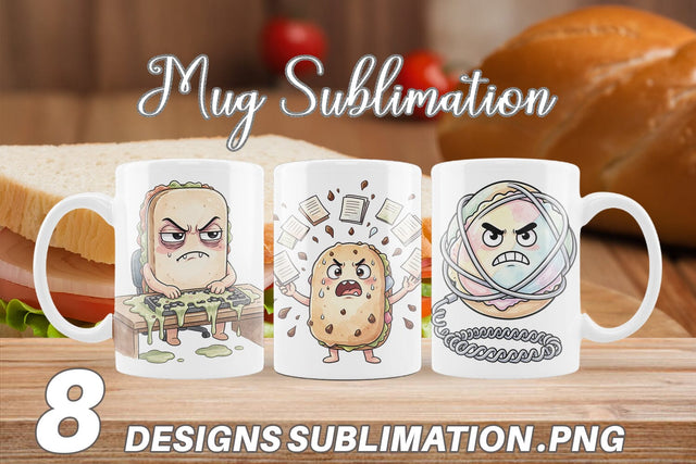 Mug Wrap Corporate Meltdown Sweet Watercolor Sublimation artnoy 
