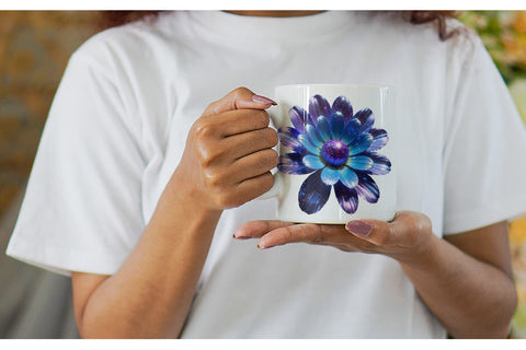 Mug Wrap Cosmic Flower Sublimation artnoy 