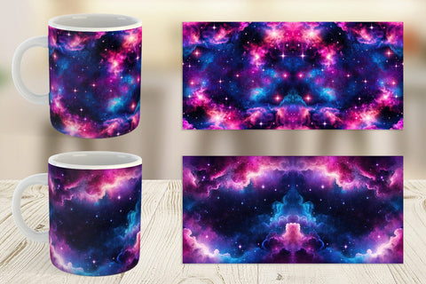 Mug Wrap Cosmic Glow Sublimation artnoy 