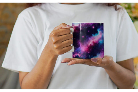 Mug Wrap Cosmic Glow Sublimation artnoy 