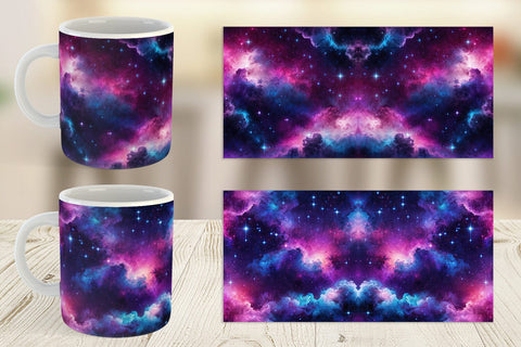 Mug Wrap Cosmic Glow Sublimation artnoy 