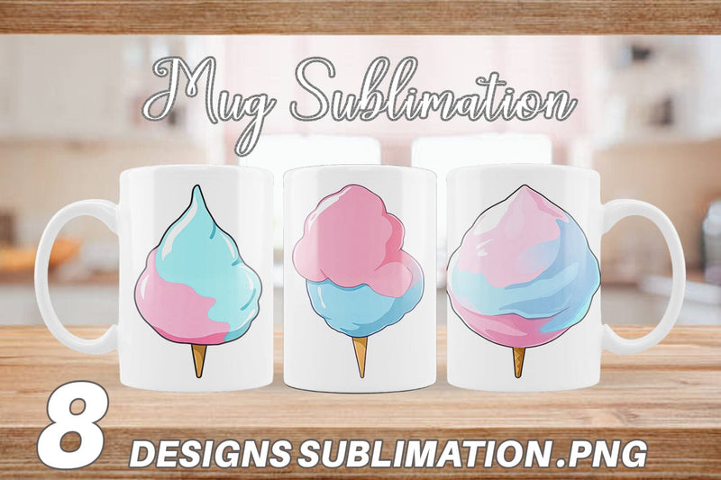 Mug Wrap Cotton Candy Scoop Sublimation artnoy 