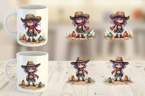 Mug Wrap Cowgirl Chaos Sublimation artnoy 