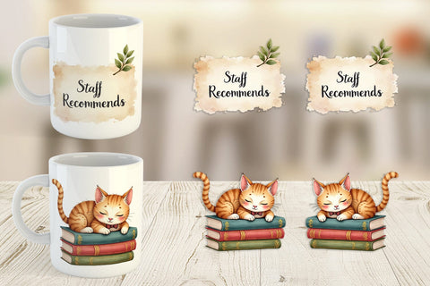Mug Wrap Cozy Autumn Bookstore Sublimation artnoy 