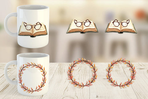 Mug Wrap Cozy Autumn Cottage Sublimation artnoy 