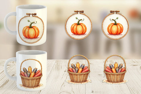 Mug Wrap Cozy Autumn Crafting Sublimation artnoy 