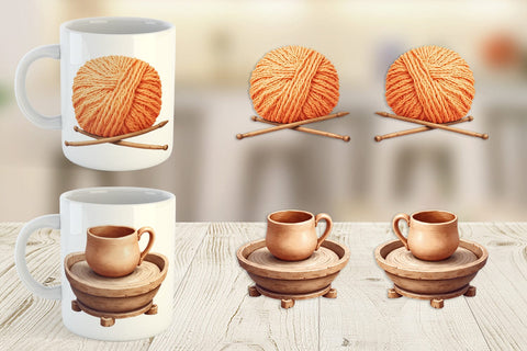 Mug Wrap Cozy Autumn Crafting Sublimation artnoy 