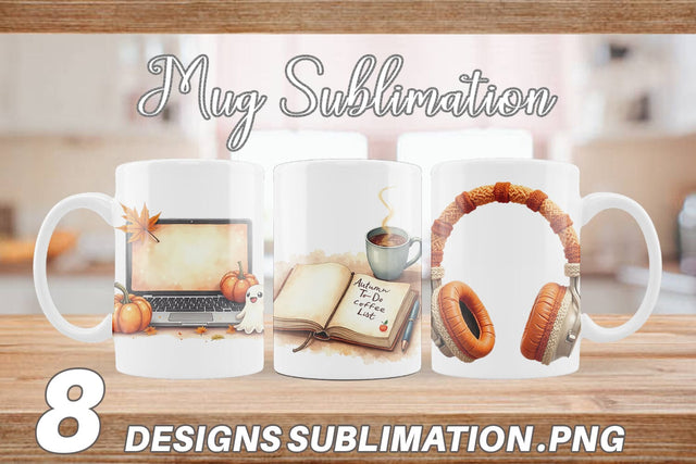 Mug Wrap Cozy Autumn Home Office Sublimation artnoy 